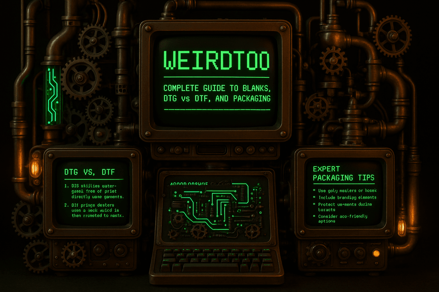 Complete Guide to Blanks, DTG vs DTF, and Packaging