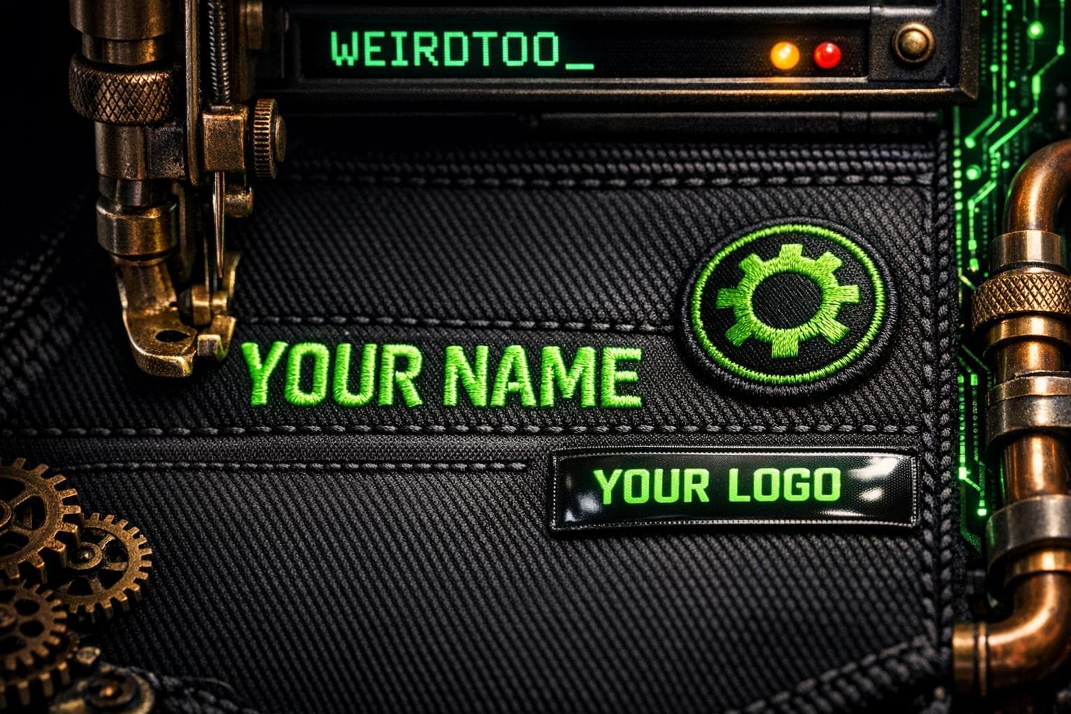 “Customizable Costumes: Add Your Name or Logo”
