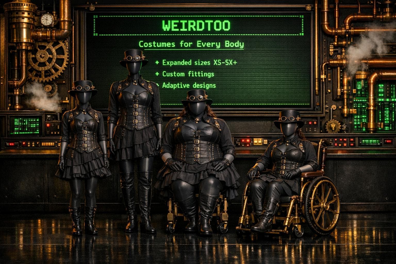 “Costumes for Every Body: Inclusive Sizing Available”