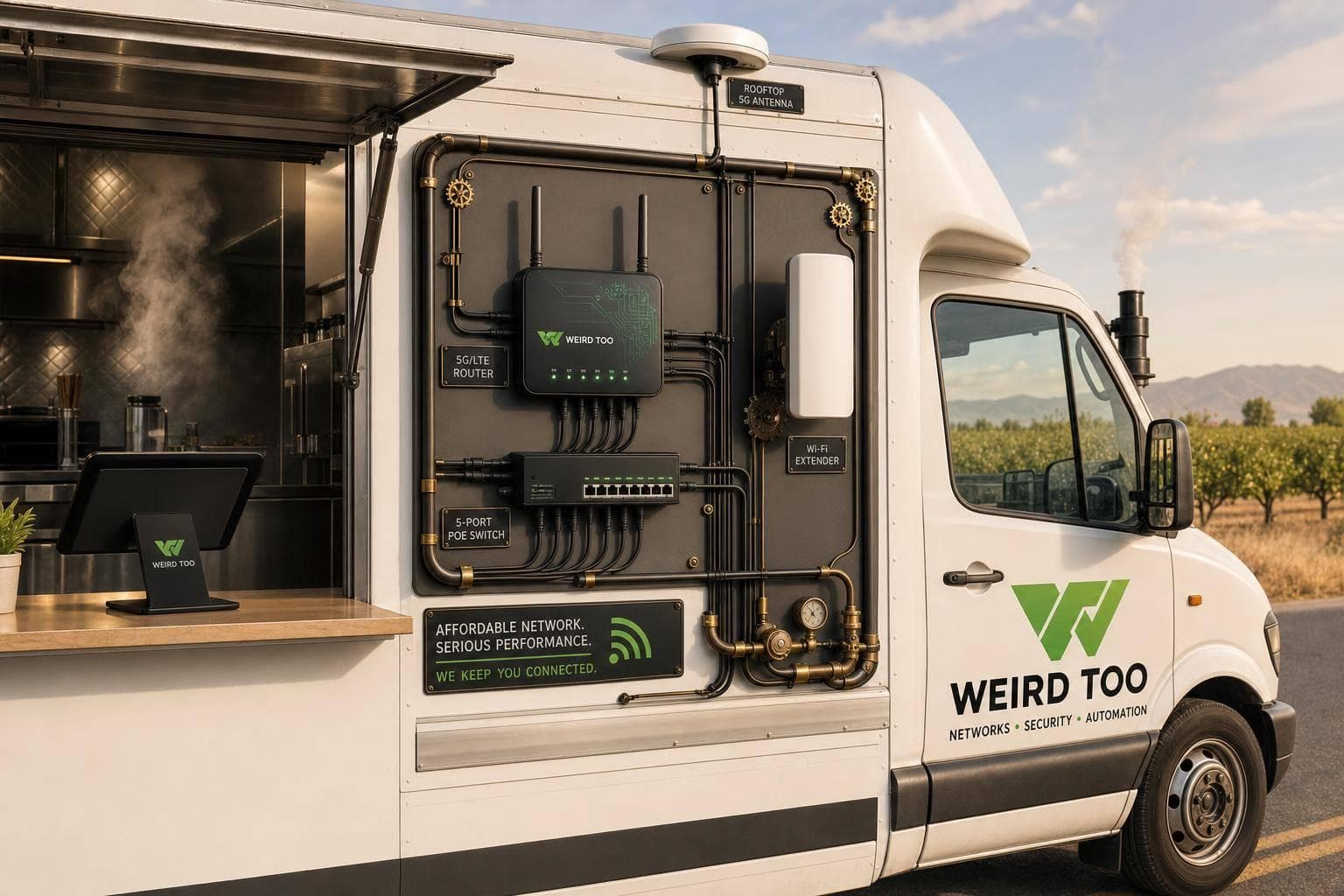 Affordable Network Equipment for Food Trucks Owners in Central Valley California