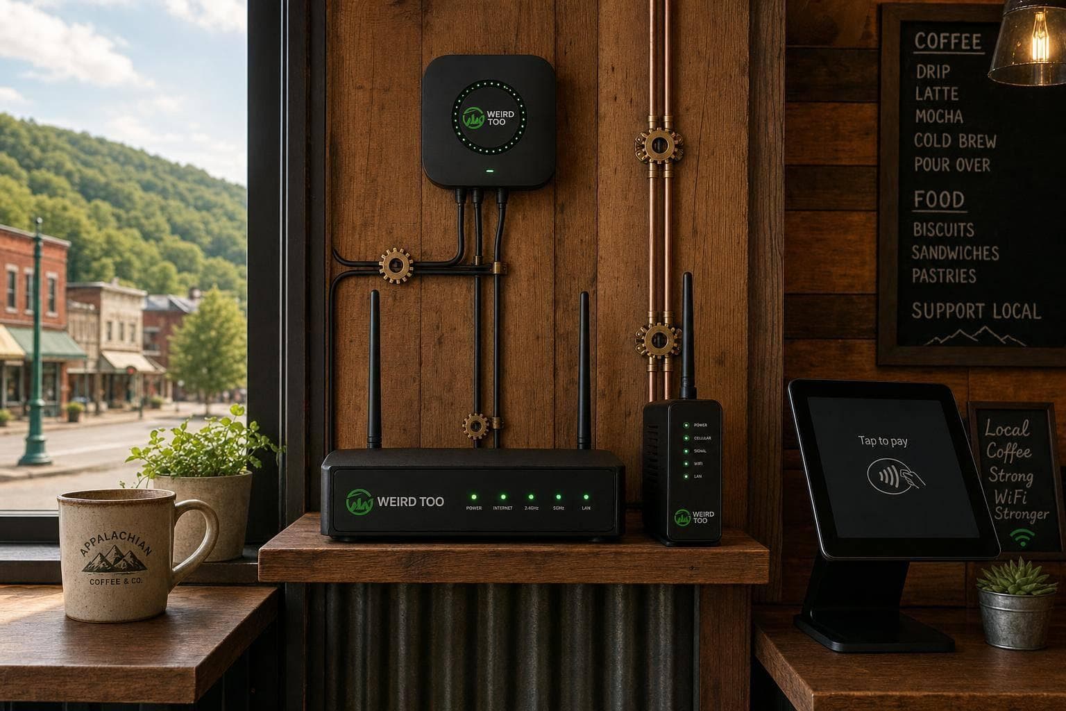 Affordable Network Equipment for Local Cafés Owners in Appalachian Regions