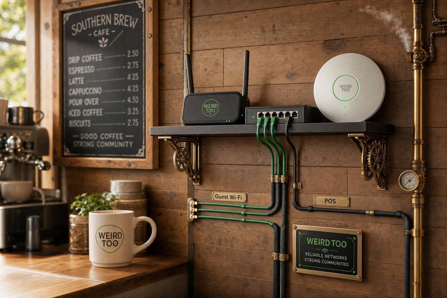 Affordable Network Equipment for Local Cafés Owners in Southern Communities